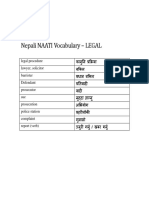 Nepali NAATI Legal Vocabulary