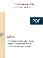 A Brief Explanation About English Debate System