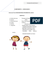 Subcomponente 2 - Consolidado 2: Psicología Del Desarrollo Humano 1