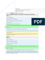 Examen creatividad e innovación empresarial - 100% aciertos en 7 preguntas