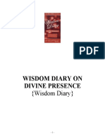 Wisdom Diary On Divine Presence