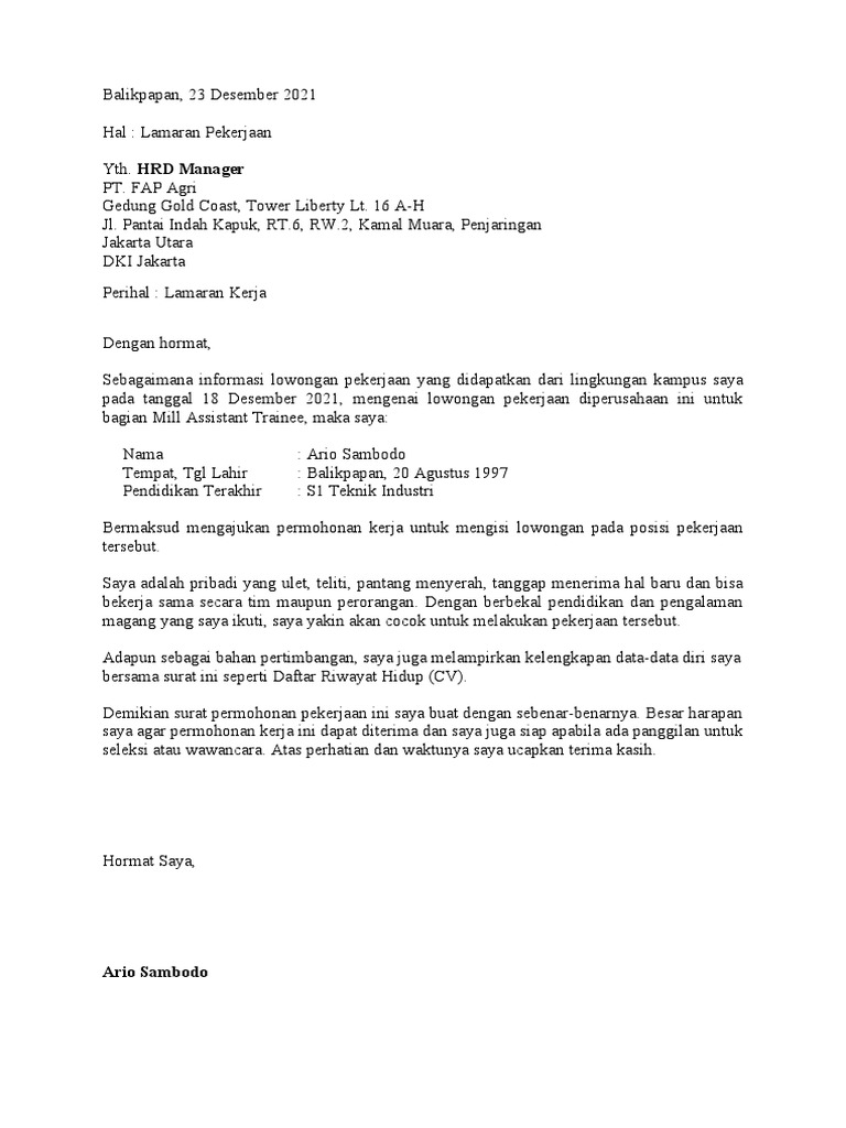 LSM Pertanian Pelamar Kerja