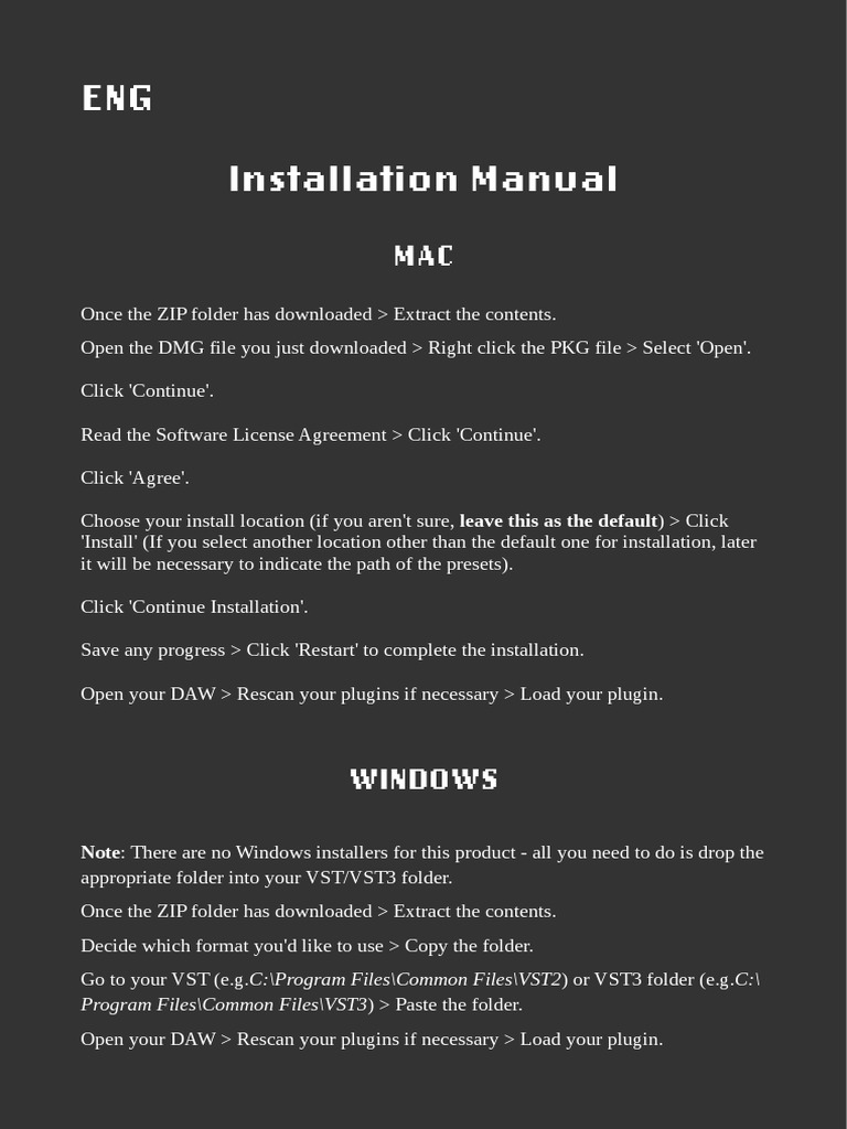 Installation Manual (QM) | PDF