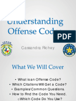 Understanding Offense Codes