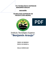 Perfil Ingreso Egreso y Curricular Produccion Animal