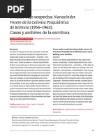 Formas Bajo Sospecha: Nanacinder. Vocero de La Colonia Psiquiátrica de Bárbula (1954-1962) - Casos y Archivos de La Escritura