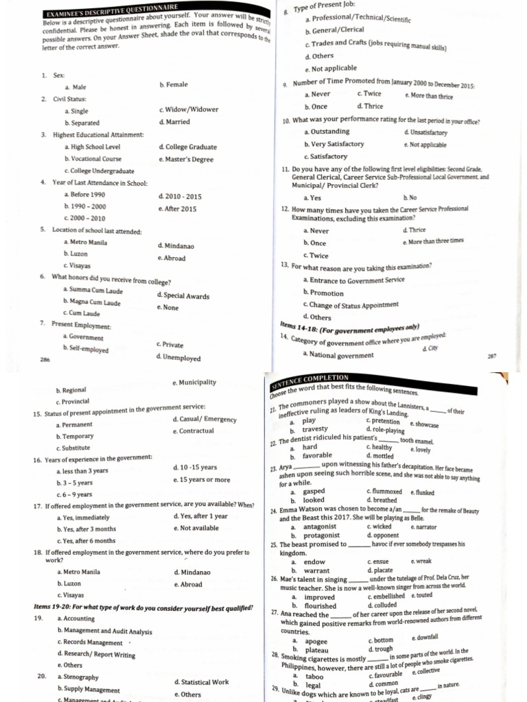 Cse reviewer part iv practice test pdf