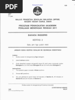 Download PMR Percubaan Bahasa Inggeris Kedah 2011 Kertas 2 by Zuraihan Yusof SN62100523 doc pdf