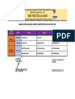 Jadwal Susulan