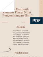 KELOMPOK 10 - Pancasila Sebagai Dasar Ilmu