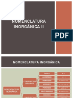 Clase 5 - Nomenclatura Inorgánica II - PCM - PEV