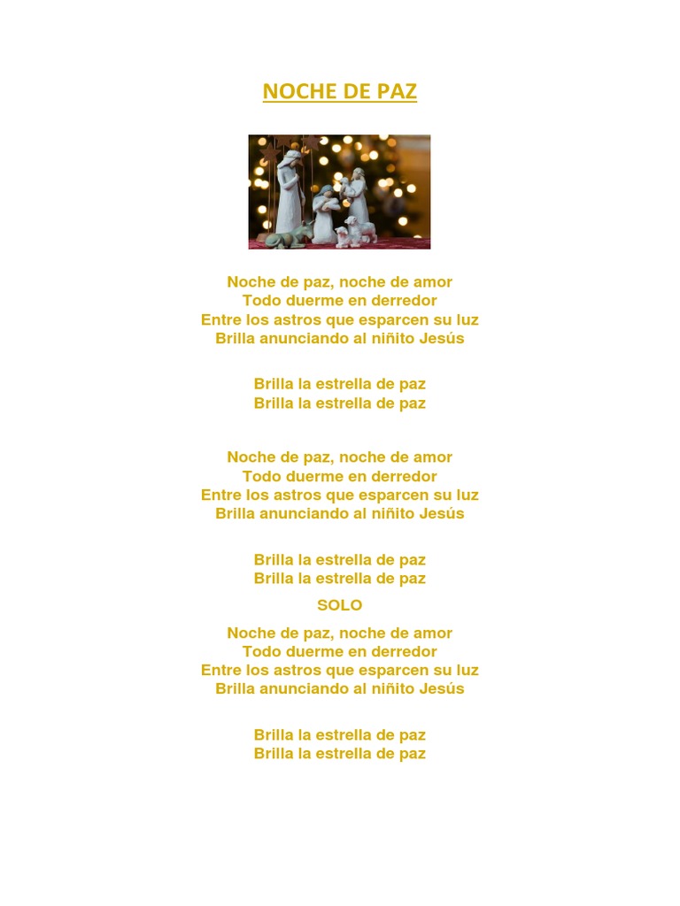 Noche de Paz Letra | PDF