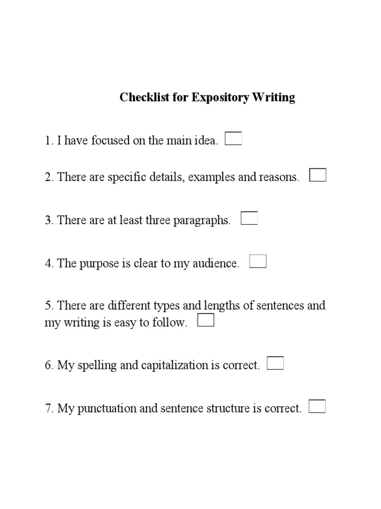 Year 6 Writing Checklist Guide | PDF