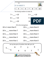 Number Bonds To 10 5