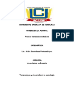 Mapa Conceptual Sobre Origen y Desarrollo de La Sociologia (Recuperado)