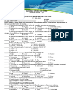 Science 10 2ND Summative Test