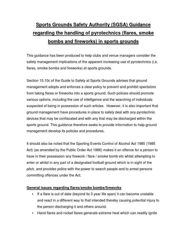 Handling Pyrotechnics PDF Pyrotechnics Smoke