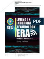 Module 3 Lesson 2-6 GE 4 Living in The IT Era