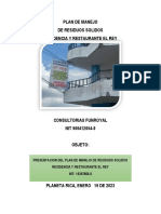 PLAN DE RESIDUOS SOLIDOS RESTAURANTE EL REY PDF