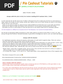 Dumps With Pin Cashout Tutorials. PDF
