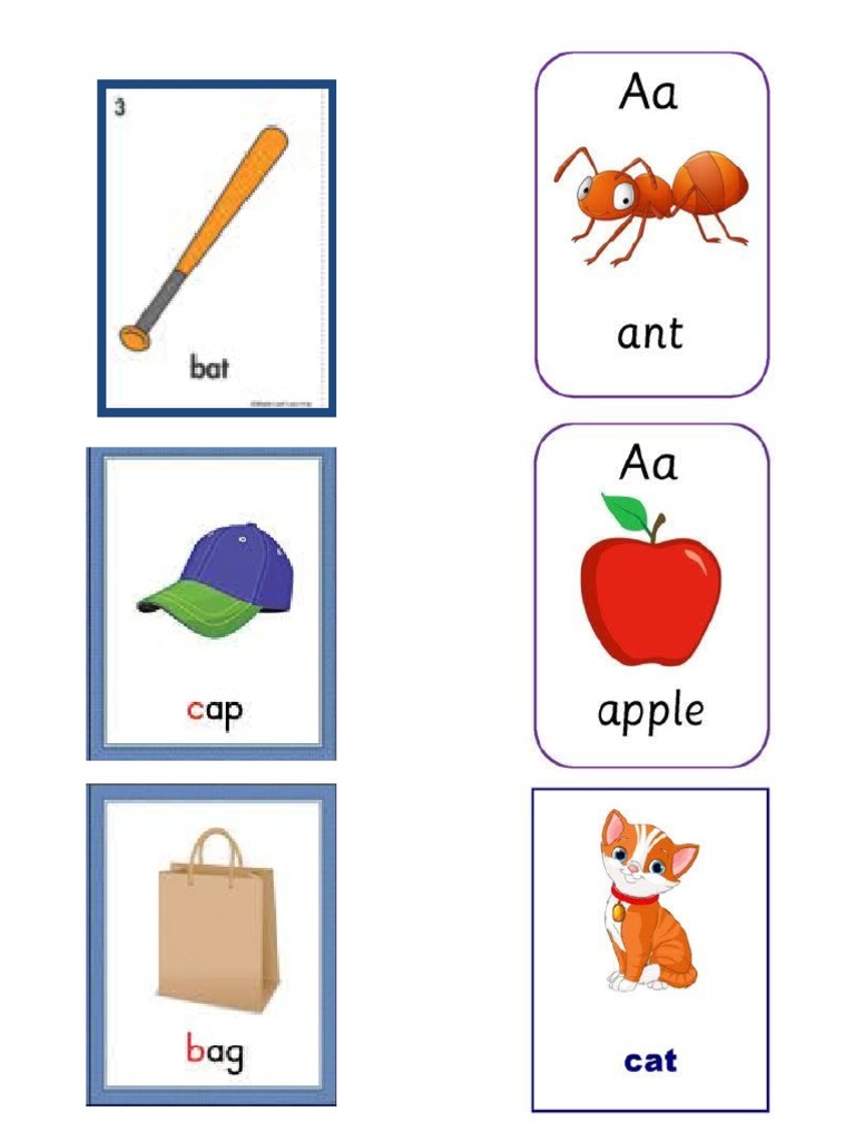 Short Vowel A Flashcards | PDF
