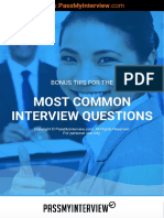 Interview Questions Bonus Tips