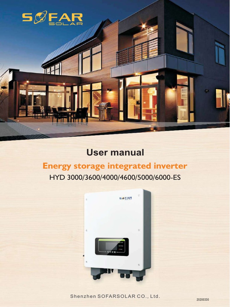 Sofar Hyd User Manual 230115 192131 | PDF | Power Inverter | Electrical ...