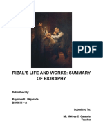 Rizal's Life and Works - Summary