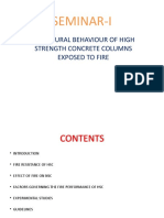 Structural Behaviour of High Strength Concrete Columns Exposed To Fire