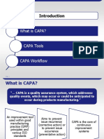What Is CAPA? CAPA Tools CAPA Workflow: Slide 1