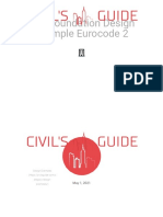 Pad Foundation Design Example Eurocode 2