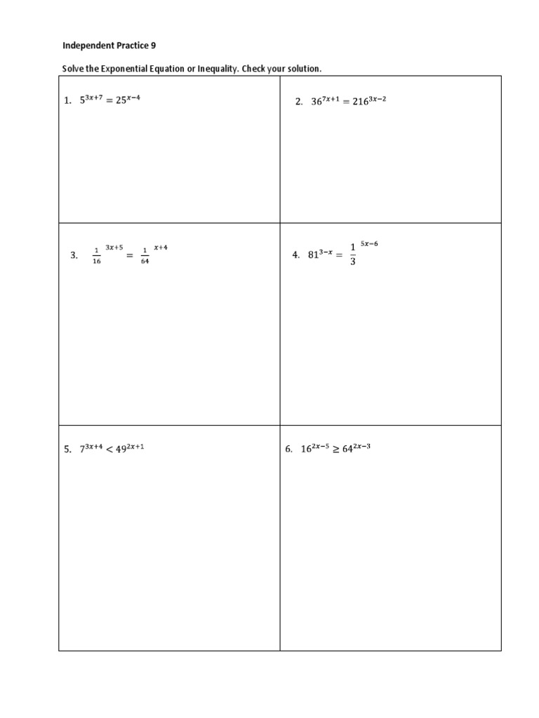 Independent Practice 9 PDF
