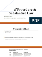 Law of Procedure - Substantive Law 29122022 014005pm