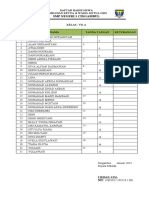 Daftar Hadir Pemilihan Osis