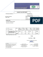 TRANSFOR POWER INVOICE SALES TaX. Mahum Naeem