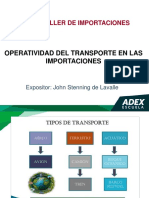 Operatividad Del Transporte en Las Importaciones..