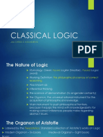 Classical Logic Nature Organon Types Kinds of Thinking Framework