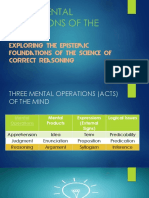 Explore the Three Mental Operations of Reasoning