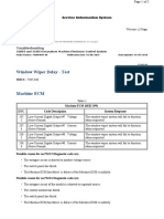 287 - 288 Codes - Window Wiper Delay Test