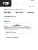 586 Code - Engine Speed Control Test