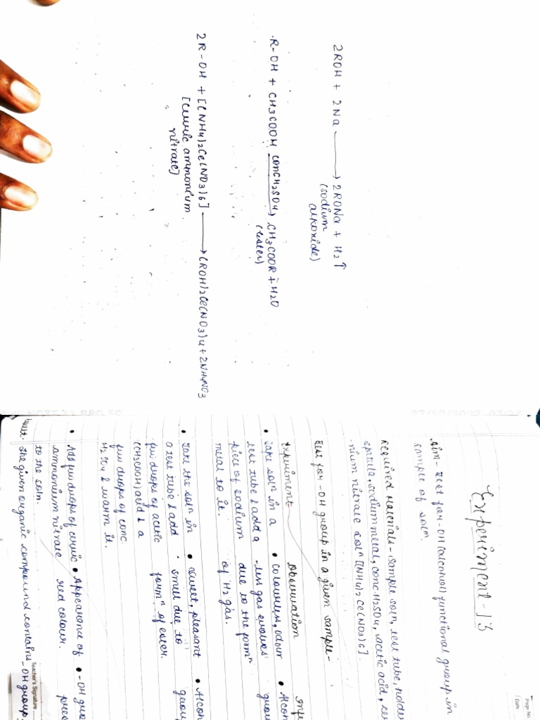 Functional Groups Practical Pdf