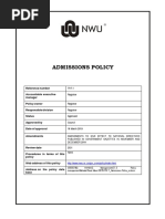 7P-7.1 - Admissions Policy - e