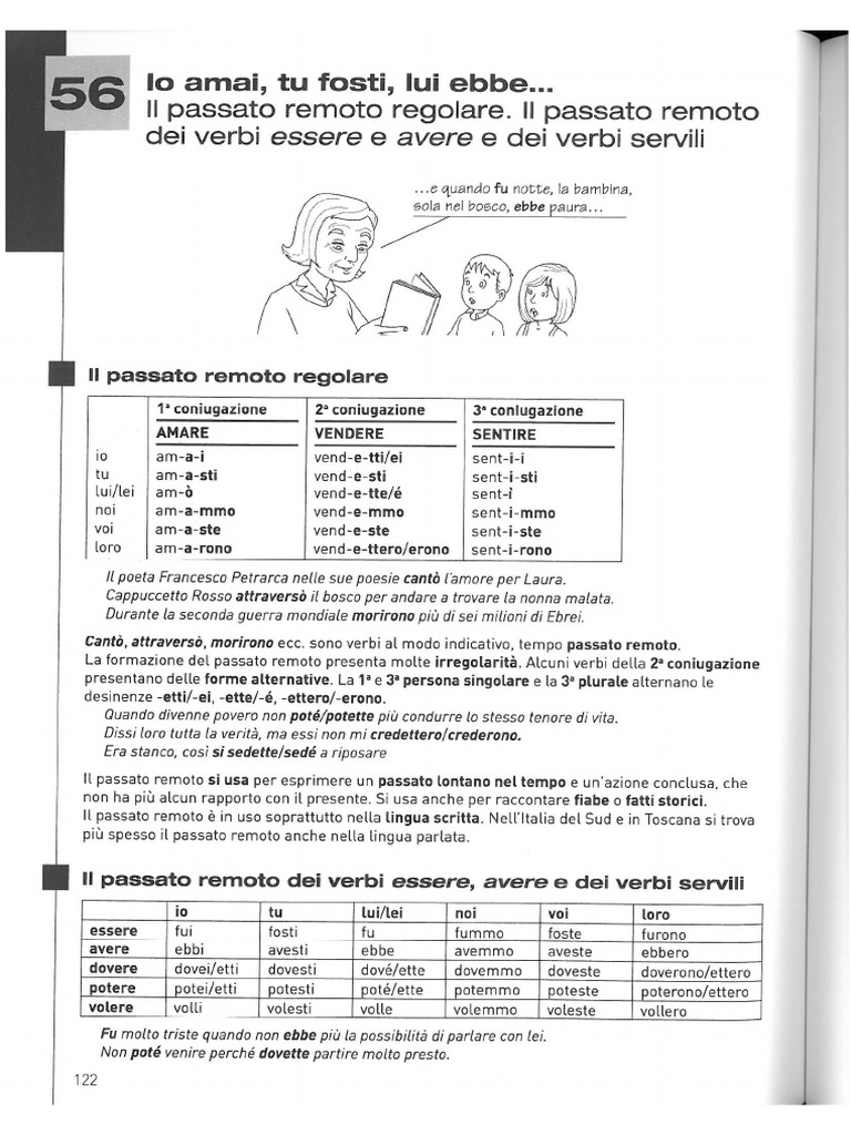 Passato Remoto I Trapassato Prossimo PDF