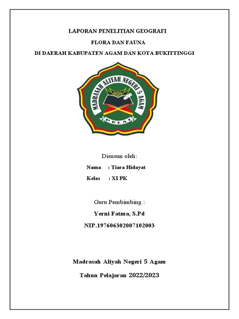 Laporan Penelitian Geografi Pdf