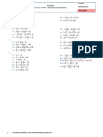 Álgebra Fatorização de Polinómios Soluções