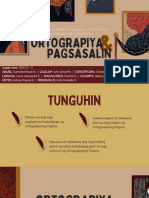 Pangkat Isa - Ortograpiya at Pagsasalin