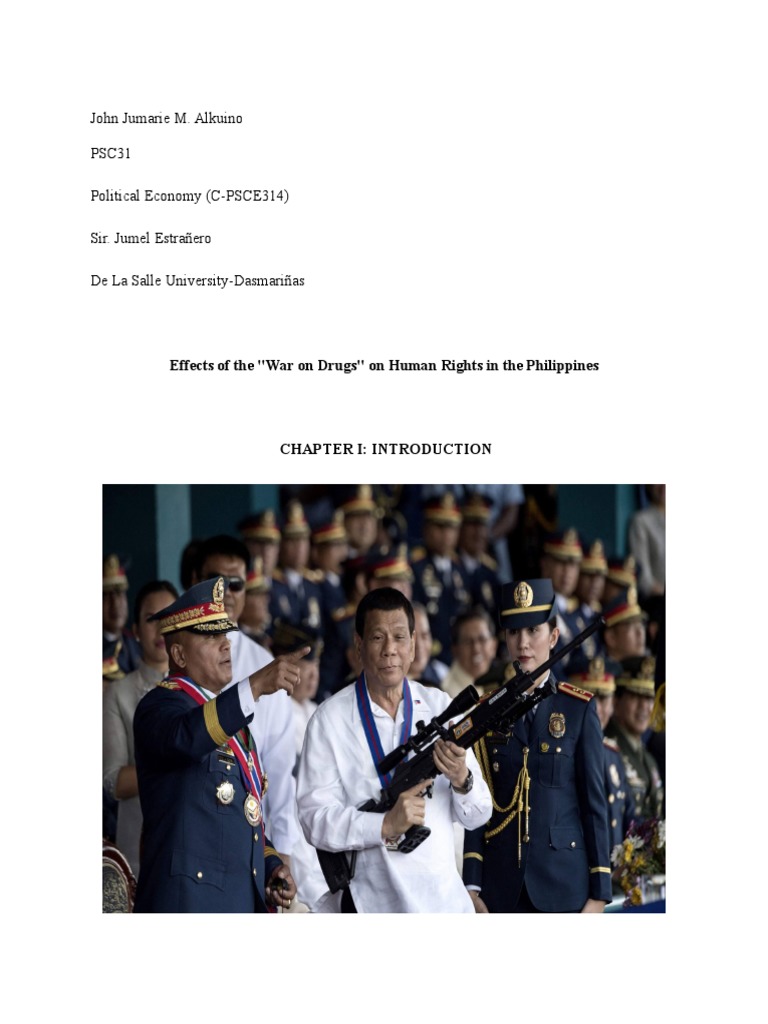 Effects of The - War On Drugs - On Human Rights in The Philippines ...