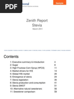 Stevia Report Sample