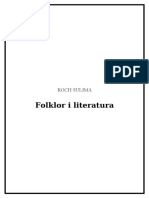 Folklor I Literatura Szkice o Kultu
