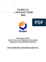 Panduan Penulisan Tesis Prodi MTKPS 2020